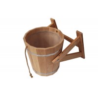 Обливное ведро 20л с пластиковой вставкой (ольха)